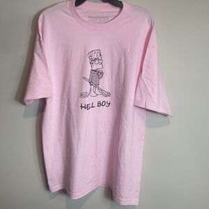 New Superrradical Lil Peep HELL BOY Pink T-Shirt Bart XL Unisex